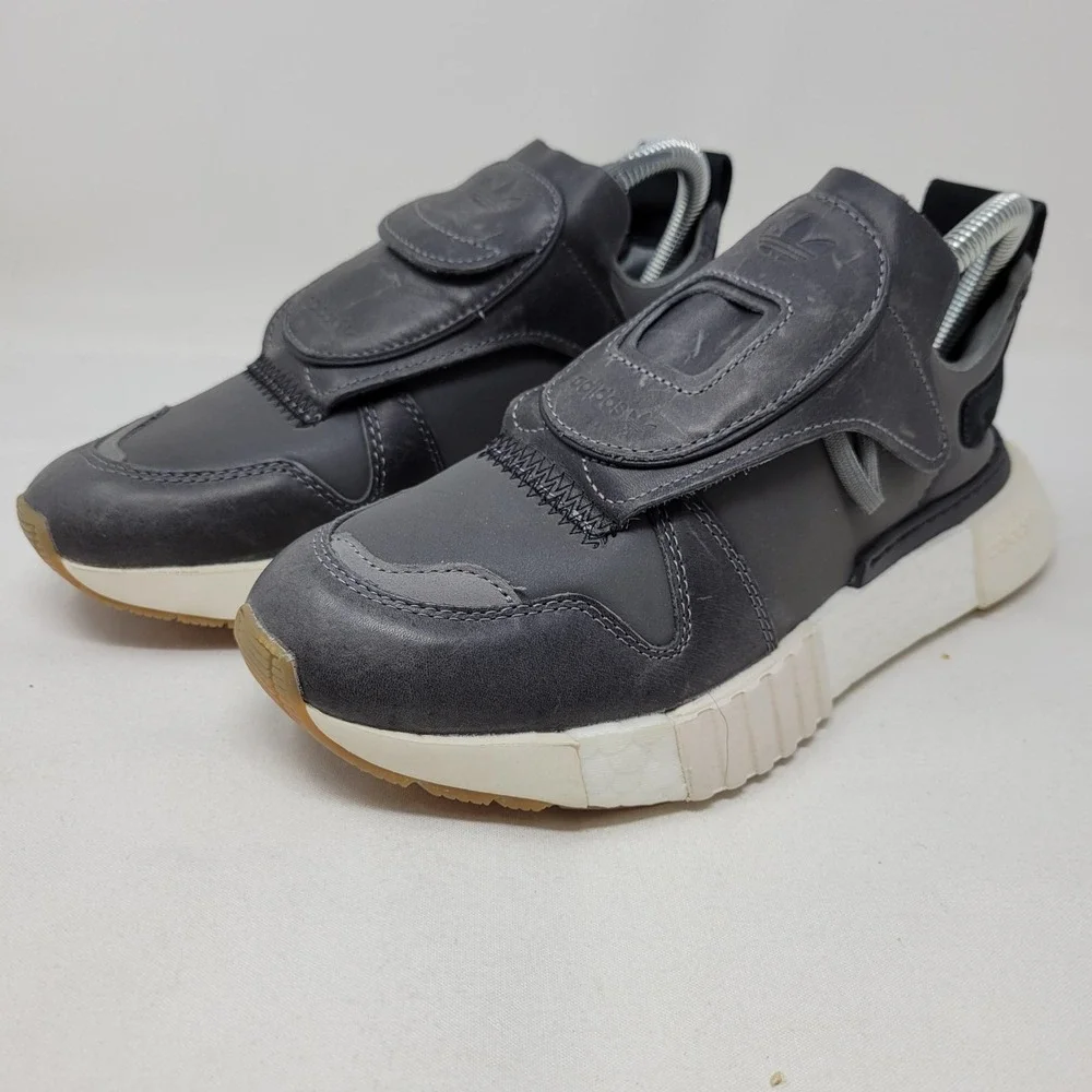 Adidas Futurepacer Shoes Mens Size 5 Gray Leather Originals CM8453 Sneakers